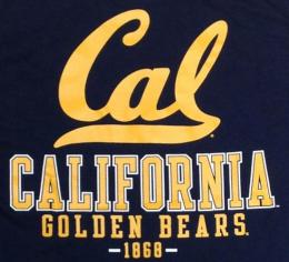 カリフォルニア ゴールデンベアーズ チャンピオン チームスタック 両面Tシャツ (紺)/ California Golden Bears