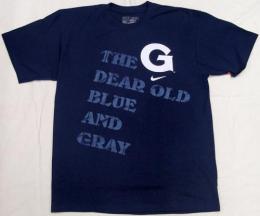 ナイキ 社 '08 テンプレート Tシャツ(紺) / Georgetown Hoyas ( ジョージタウン大学 ホヤズ )