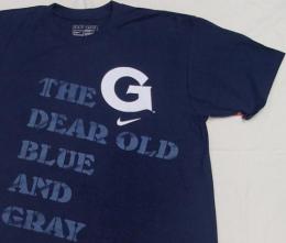 ナイキ 社 '08 テンプレート Tシャツ(紺) / Georgetown Hoyas ( ジョージタウン大学 ホヤズ )