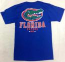 フロリダ ゲイターズ チャンピオン チームスタック 両面Tシャツ (青)/ Florida Gators