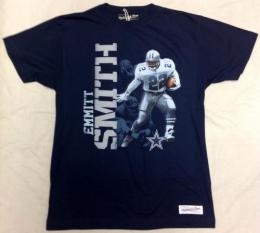 エミット・スミス ダラス カウボーイズ ミッチェル&ネス リアル フォト Tシャツ (紺)/ Emmitt Smith Dallas Cowboys