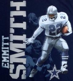 エミット・スミス ダラス カウボーイズ ミッチェル&ネス リアル フォト Tシャツ (紺)/ Emmitt Smith Dallas Cowboys