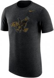 アイオワ ホークアイズ ナイキ ヴィンテージ ロゴ トリブレンド Tシャツ(霜降り黒)/ Iowa Hawkeyes