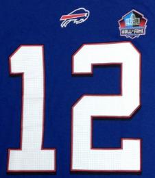 ジム・ケリー バッファロー・ビルズ マジェスティック NFL殿堂入り プレイヤーナンバー両面Tシャツ (青)/ Jim Kelly Buffalo Bills