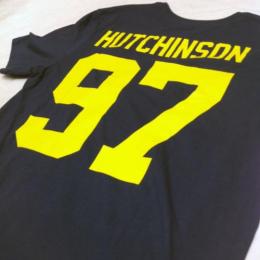 エイダン・ハッチンソン ミシガン ウルヴァリンズ ジョーダンブランド プレイヤー&ナンバー両面Tシャツ (紺)/ Aidan Hutchinson Michigan Wolverines