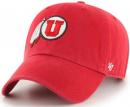 ユタ ユテス '47BRAND ( フォーティーセブンブランド ) NCAA レガシー クリーンアップ スラウチ CAP (赤)/ Utah Utes