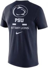 ペンステイト・ニタニーライオンズ グッズ ナイキ '21 DNA コットンドライフィット両面Tシャツ (紺)/ Penn State Nittany Lions