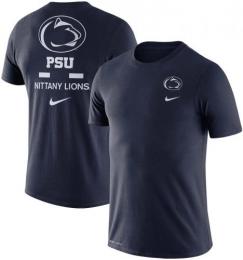 ペンステイト・ニタニーライオンズ グッズ ナイキ '21 DNA コットンドライフィット両面Tシャツ (紺)/ Penn State Nittany Lions