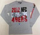 サンフランシスコ フォーティーナイナース 第47回スーパーボウル記念"アドバンス" 長袖Tシャツ(グレー)/ San Francisco 49ers