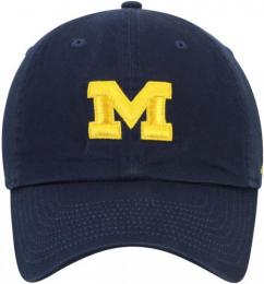 ミシガン ウルヴァリンズ グッズ JORDAN BRAND サイドライン ベーシックロゴ スラウチ CAP (ドライフィット版)(紺) / Michigan Wolverines