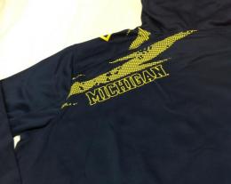 ミシガン ウルヴァリンズ アディダス '14 アフターショック POパーカー (紺)/ Michigan Wolverines