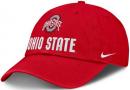 オハイオステイト バックアイズ ナイキ '25 サイドライン スラウチ CAP(スカーレット)/ Ohio State Buckeyes