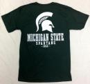 ミシガンステイト スパルタンズ チャンピオン チームスタック 両面Tシャツ (緑)/ Michigan State Spartans