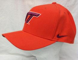 バージニアテック ホーキーズ ナイキ サイドライン ベーシックロゴ CAP (ドライフィット版)(オレンジ)/ Virginia Tech Hokies