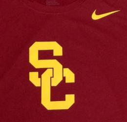 USC トロージャンズ ナイキ サイドライン BL Tシャツ (ドライフィット版) (カーディナル)/ USC Trojans