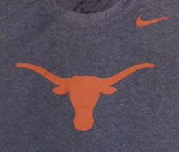 テキサス ロングホーンズ ナイキ サイドライン BL Tシャツ (ドライフィット版) (チャコールグレー)/ Texas Longhorns