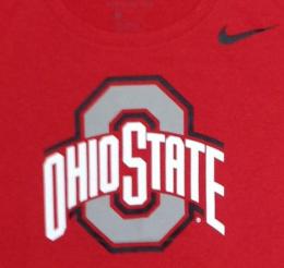オハイオステイト バックアイズ ナイキ サイドライン BL Tシャツ (ドライフィット版) (赤)/ Ohio State Buckeyes