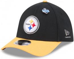 ピッツバーグ スティーラーズ ニューエラ NFL '26 サイドライン ドラフト サーティーナインサーティー フレックス キャップ (黒/黄)/ Pittsburgh Steelers