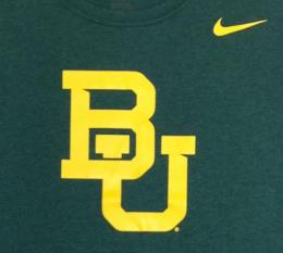 ベイラー ベアーズ ナイキ サイドライン BL Tシャツ (ドライフィット版) (緑)/ Baylor Bears