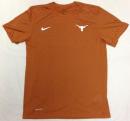 テキサス ロングホーンズ ナイキ '21 サイドライン スモールロゴ Tシャツ (ドライフィット版) (ダークオレンジ)/ Texas Longhorns