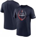 ニューイングランド ペイトリオッツ ナイキ アイコン レジェンド Tシャツ (ドライフィット版) (紺) / New England Patriots