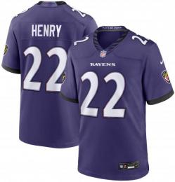 デリック・ヘンリー ボルチモア レイブンズ ナイキ ゲームジャージ (紫)/ Derrick Henry Baltimore Ravens