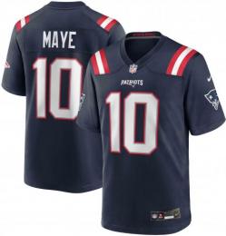 ドレイク・メイ ニューイングランド ペイトリオッツ ナイキ ゲームジャージ (紺)/ Drake Maye New England Patriots