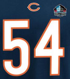ブライアン・アーラッカー シカゴ ベアーズ グッズ マジェスティック NFL殿堂入り プレイヤーナンバー両面Tシャツ3 (紺)/ Chicago Bears