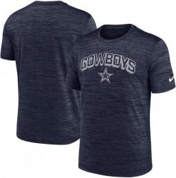 ダラス カウボーイズ ナイキ '25 プライムタイム ベロシティ Tシャツ (ドライフィット版) (紺) / Dallas Cowboys