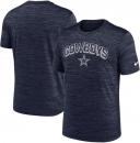 ダラス カウボーイズ ナイキ '25 プライムタイム ベロシティ Tシャツ (ドライフィット版) (紺) / Dallas Cowboys