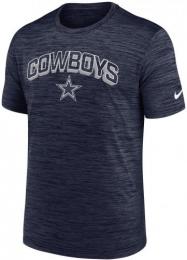 ダラス カウボーイズ ナイキ '25 プライムタイム ベロシティ Tシャツ (ドライフィット版) (紺) / Dallas Cowboys