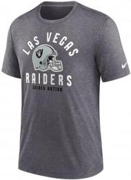 ラスベガス レイダース ナイキ '23 トリブレンド ヘルメット Tシャツ(グレー)/ Las Vegas Raiders