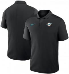 マイアミ ドルフィンズ ナイキ ベーシックロゴ 半袖 ドライフィット ポロシャツ(黒) / Miami Dolphins