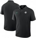 マイアミ ドルフィンズ ナイキ ベーシックロゴ 半袖 ドライフィット ポロシャツ(黒) / Miami Dolphins