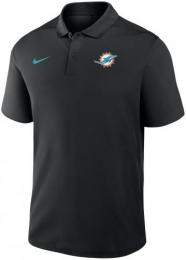 マイアミ ドルフィンズ ナイキ ベーシックロゴ 半袖 ドライフィット ポロシャツ(黒) / Miami Dolphins