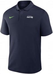 シアトル シーホークス ナイキ ベーシックロゴ 半袖 ドライフィット ポロシャツ(紺) / Seattle Seahawks