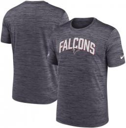 アトランタ ファルコンズ ナイキ '22 サイドライン ベロシティ ドライフィットTシャツ (霜降り黒)/ Atlanta Falcons