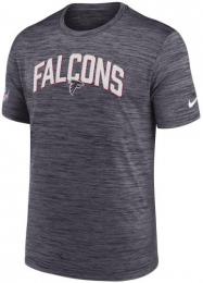 アトランタ ファルコンズ ナイキ '22 サイドライン ベロシティ ドライフィットTシャツ (霜降り黒)/ Atlanta Falcons