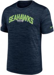 シアトル シーホークス ナイキ '22 サイドライン ベロシティ ドライフィットTシャツ (霜降り紺)/ Seattle Seahawks