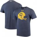 カリフォルニア ゴールデンベアーズ グッズ カレッジ アンダーアーマー スローバック ヘルメット Tシャツ (ヒートギア版)(紺)/ California Golden Bears ( Cal )
