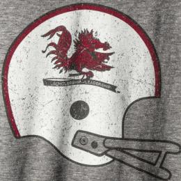 サウスカロライナ ゲームコックス グッズ カレッジ アンダーアーマー スローバック ヘルメット Tシャツ (ヒートギア版)(グレー)/ South Carolina Gamecocks