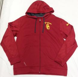 USC トロージャンズ ナイキ '2013 サイドライン KO フルジップ パーカー(カーディナル)/ USC Trojans