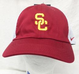 USC トロージャンズ ナイキ サイドライン ヘリテージ86 スラウチ メッシュ CAP2(カーディナル/白)/ USC Trojans
