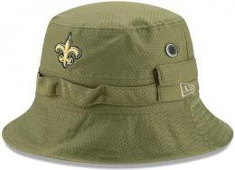 ニューオリンズ セインツ グッズ ニューエラ '2019 Salute To Service バケットハット (オリーブ)/ New Orleans Saints