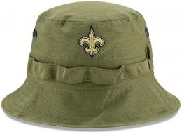 ニューオリンズ セインツ グッズ ニューエラ '2019 Salute To Service バケットハット (オリーブ)/ New Orleans Saints