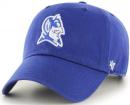 デューク ブルーデビルズ '47BRAND ( フォーティーセブンブランド ) NCAA レガシー クリーンアップ スラウチ CAP (青)/ Duke Blue Devils