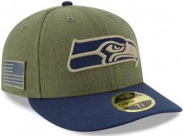 シアトル シーホークス グッズ ニューエラ '2018 Salute To Service 59FIFTY LOW PROFILE Fitted CAP / Seattle Seahawks