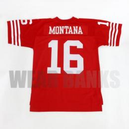ジョー・モンタナ サンフランシスコ 49ers ミッチェル&ネス スローバック ジャージ (赤)/ Joe Montana San Francisco 49ers Mitchell&Ness Jersey