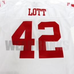 ロニー・ロット サンフランシスコ 49ers リーボック スローバック ジャージ (白)/ Ronnie Lott San Francisco 49ers Reebok Throwback Jersey