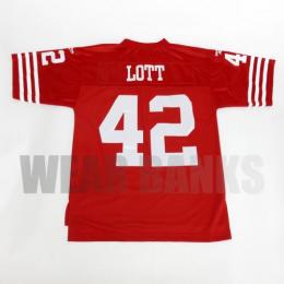 ロニー・ロット サンフランシスコ 49ers リーボック スローバック ジャージ (赤)/ Ronnie Lott San Francisco 49ers Reebok Throwback Jersey